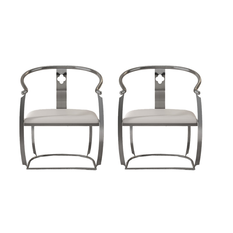 Moderne Armlehre im Rückenlehne Kissenstuhl mit Metallbasis für Wohnzimmer