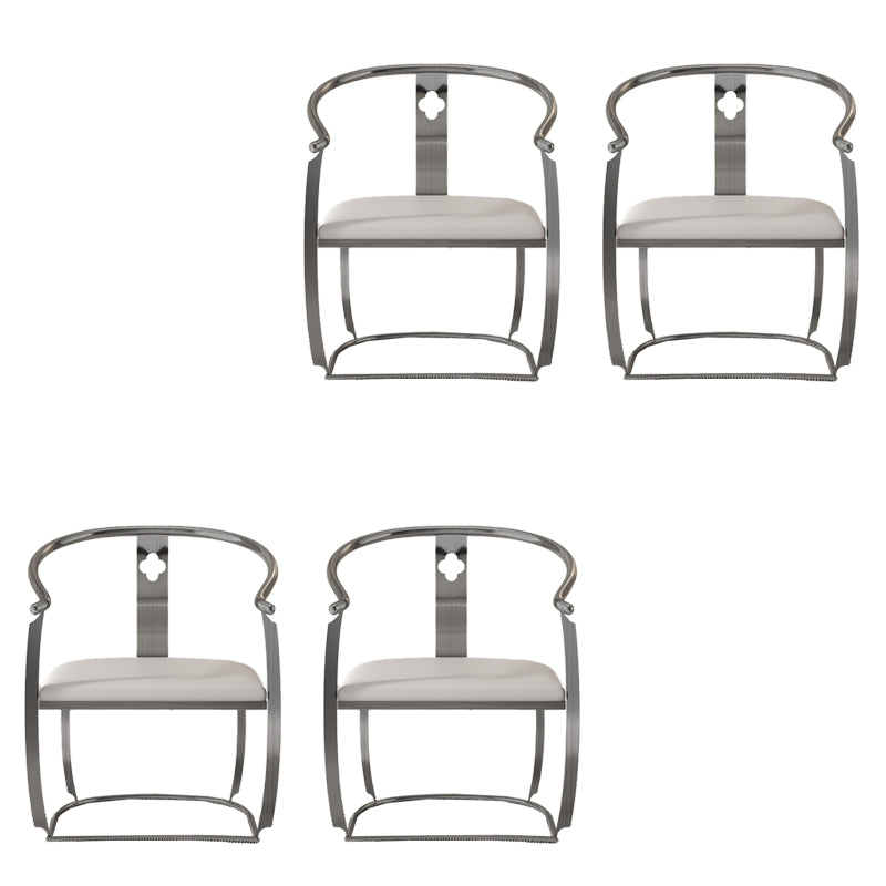 Moderne Armlehre im Rückenlehne Kissenstuhl mit Metallbasis für Wohnzimmer