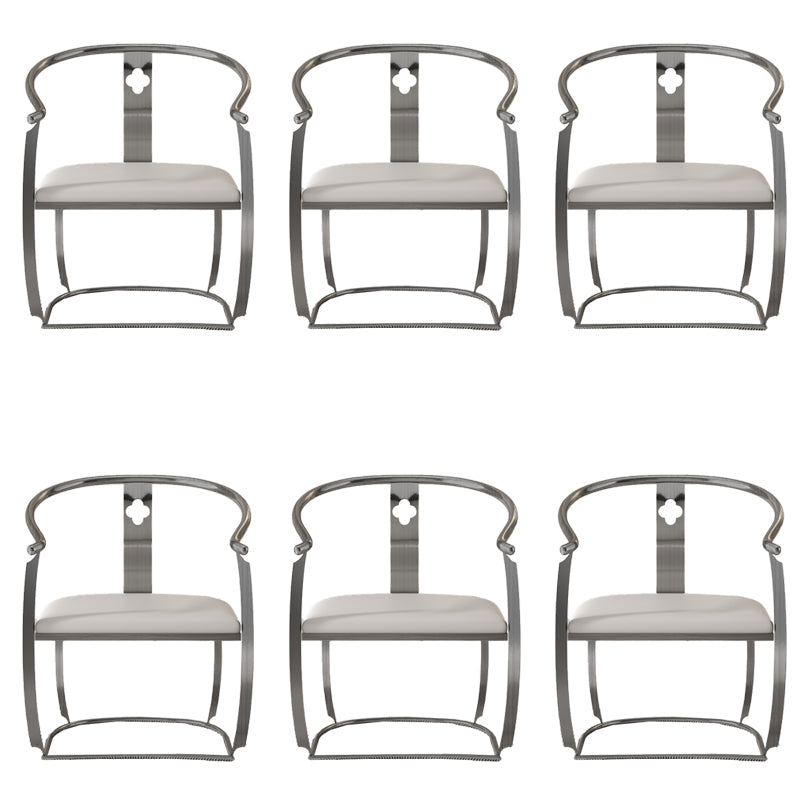 Moderne Armlehre im Rückenlehne Kissenstuhl mit Metallbasis für Wohnzimmer