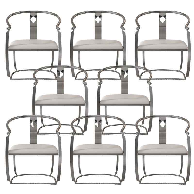 Moderne Armlehre im Rückenlehne Kissenstuhl mit Metallbasis für Wohnzimmer