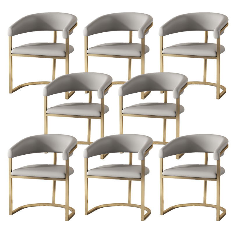 Moderne Armlehre im Rückenlehne Kissenstuhl mit Metallbasis für Wohnzimmer