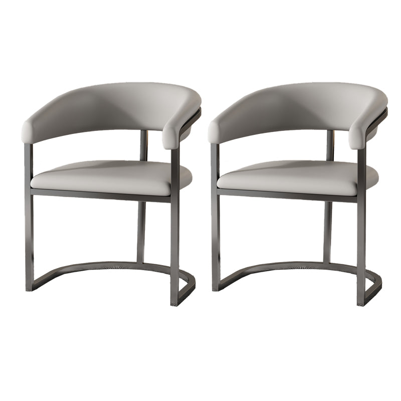 Moderne Armlehre im Rückenlehne Kissenstuhl mit Metallbasis für Wohnzimmer