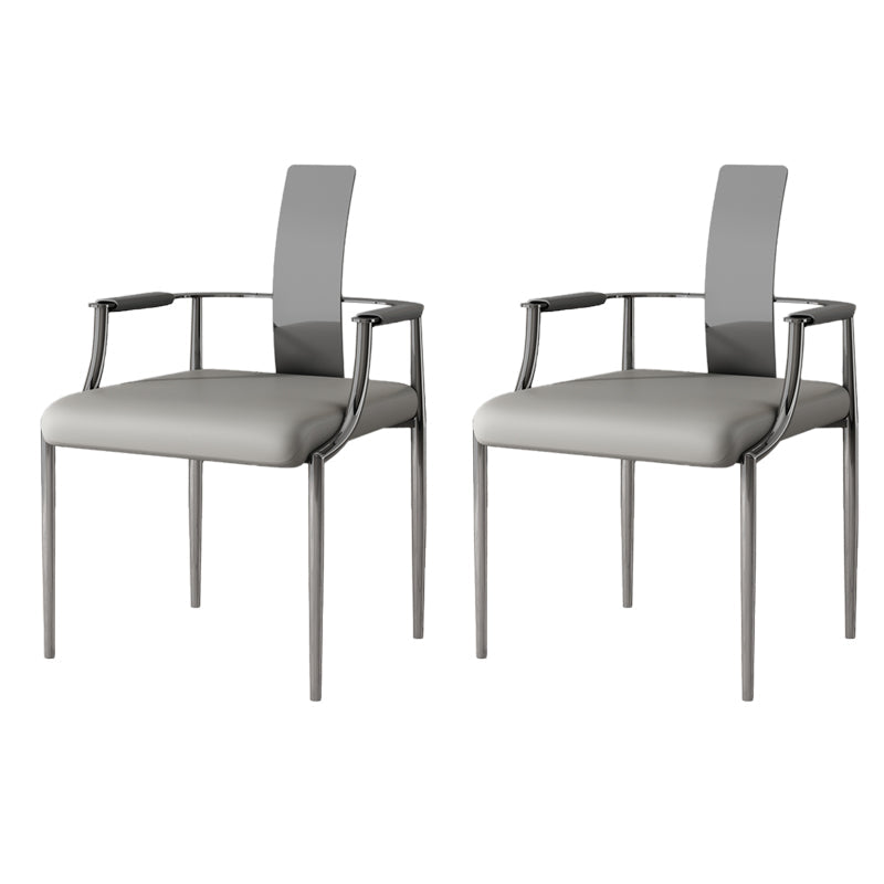 Moderne Armlehre im Rückenlehne Kissenstuhl mit Metallbasis für Wohnzimmer