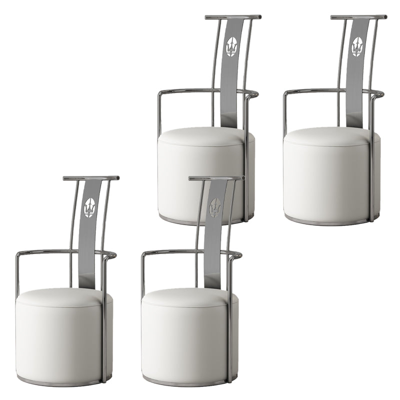 Moderne Armlehre im Rückenlehne Kissenstuhl mit Metallbasis für Wohnzimmer