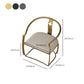 Moderne Armlehre im Rückenlehne Kissenstuhl mit Metallbasis für Wohnzimmer