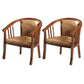 Modern Simple Arm Chair Wooden Base Upholstered Guest Chair for Dining Room Light Walnut 2 Piece Set Clearhalo 'Dining Chairs' 'Dining Tables & Seating' 'dining_chair' 'furn' 'furn_dining_chair' 'Furniture' 'Kitchen & Dining Furniture' 7519761