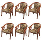 Modern Simple Arm Chair Wooden Base Upholstered Guest Chair for Dining Room Walnut 6 Piece Set Clearhalo 'Dining Chairs' 'Dining Tables & Seating' 'dining_chair' 'furn' 'furn_dining_chair' 'Furniture' 'Kitchen & Dining Furniture' 7519775