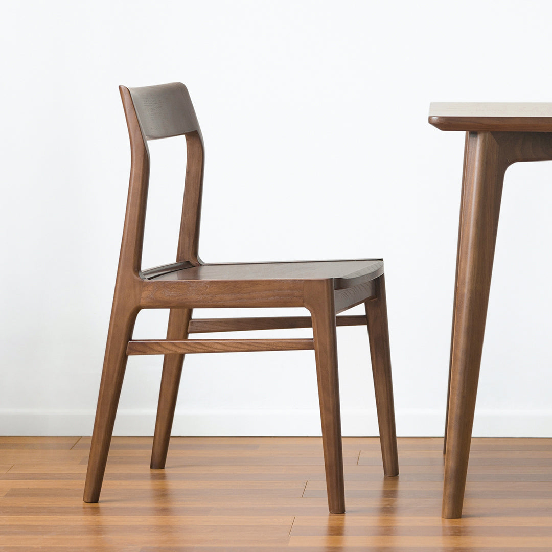 Silla lateral contemporánea de madera silla de comedor de madera para el hogar
