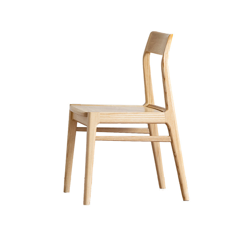 Silla lateral contemporánea de madera silla de comedor de madera para el hogar