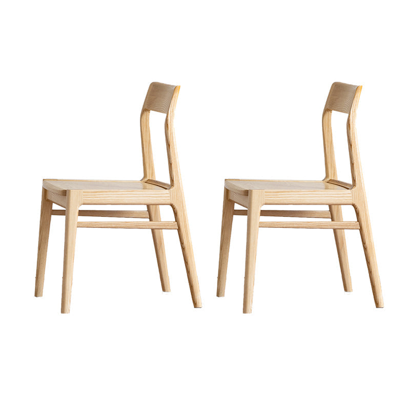 Silla lateral contemporánea de madera silla de comedor de madera para el hogar