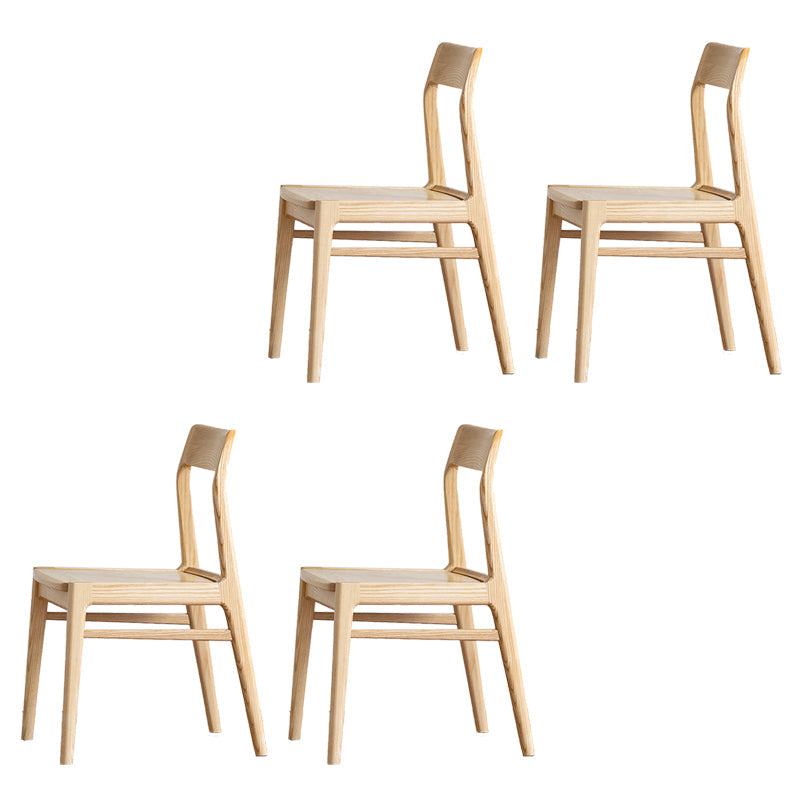 Silla lateral contemporánea de madera silla de comedor de madera para el hogar