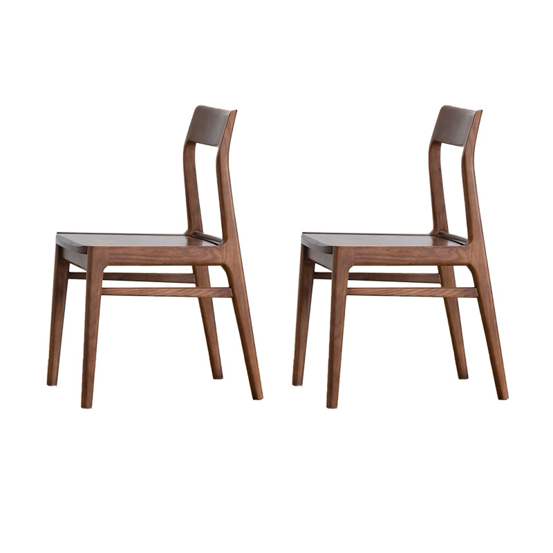 Silla lateral contemporánea de madera silla de comedor de madera para el hogar