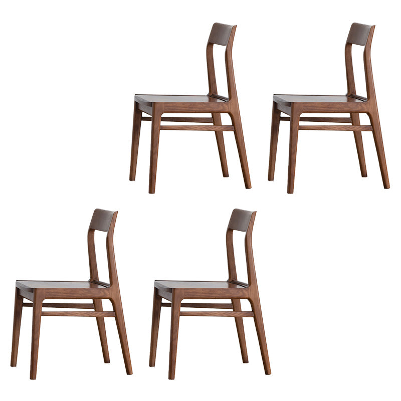 Silla lateral contemporánea de madera silla de comedor de madera para el hogar