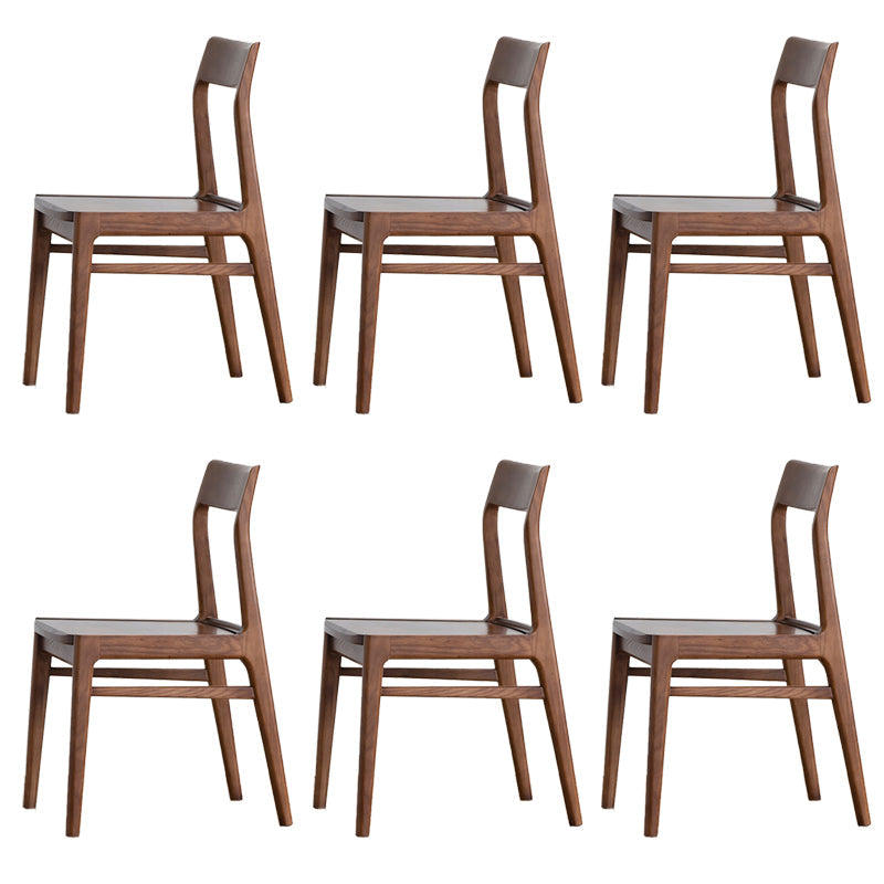 Silla lateral contemporánea de madera silla de comedor de madera para el hogar