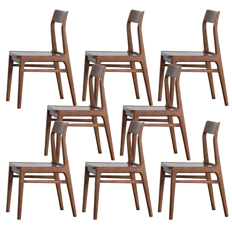 Silla lateral contemporánea de madera silla de comedor de madera para el hogar