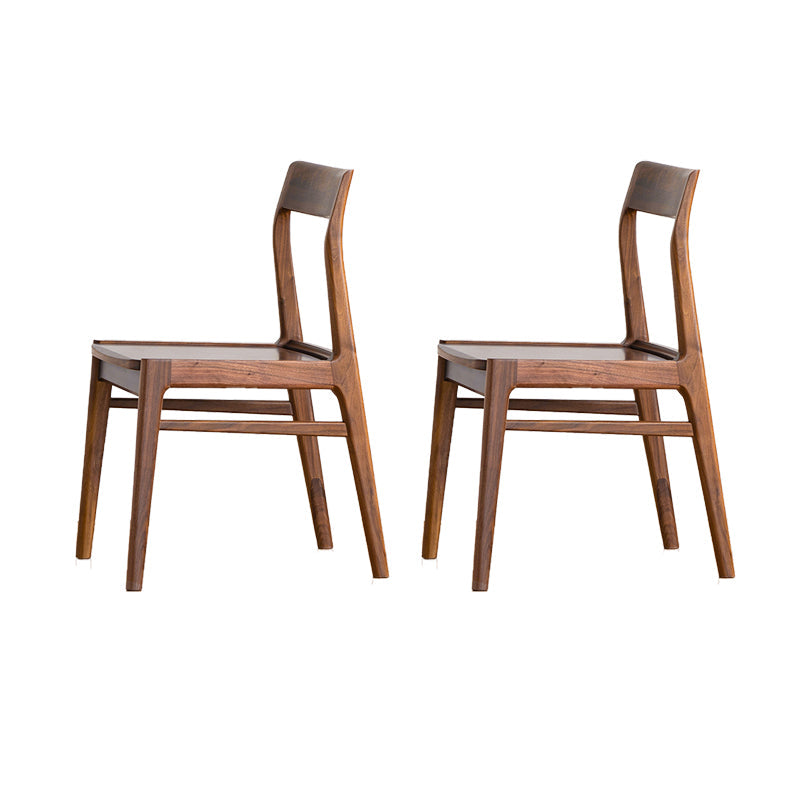 Silla lateral contemporánea de madera silla de comedor de madera para el hogar