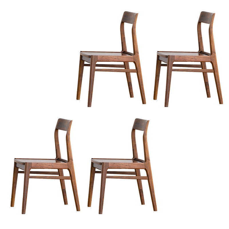 Silla lateral contemporánea de madera silla de comedor de madera para el hogar