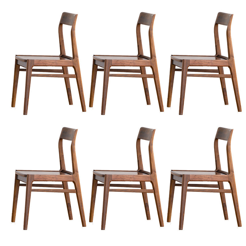 Silla lateral contemporánea de madera silla de comedor de madera para el hogar