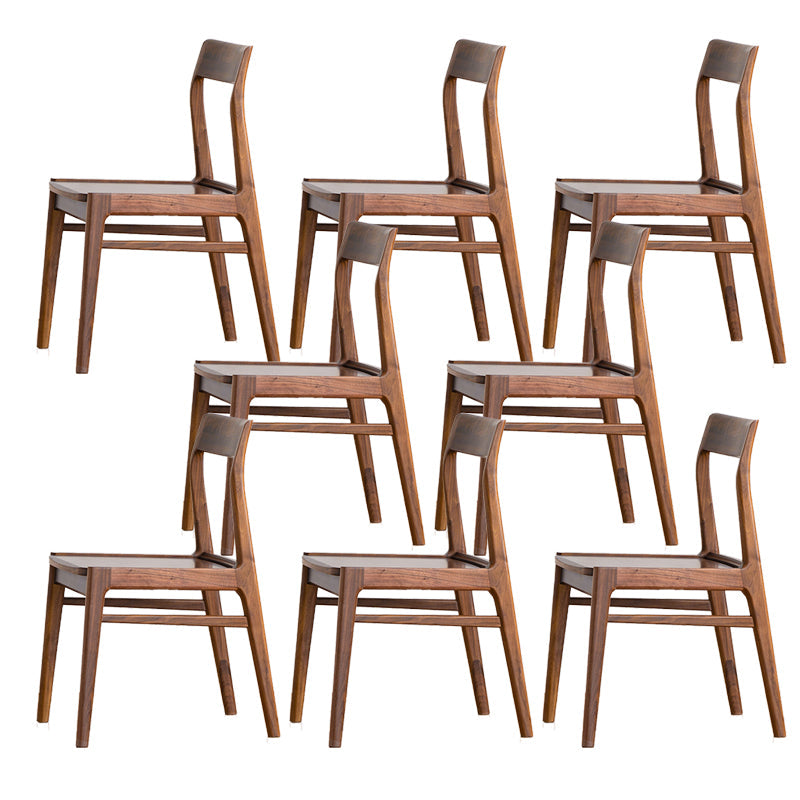 Silla lateral contemporánea de madera silla de comedor de madera para el hogar