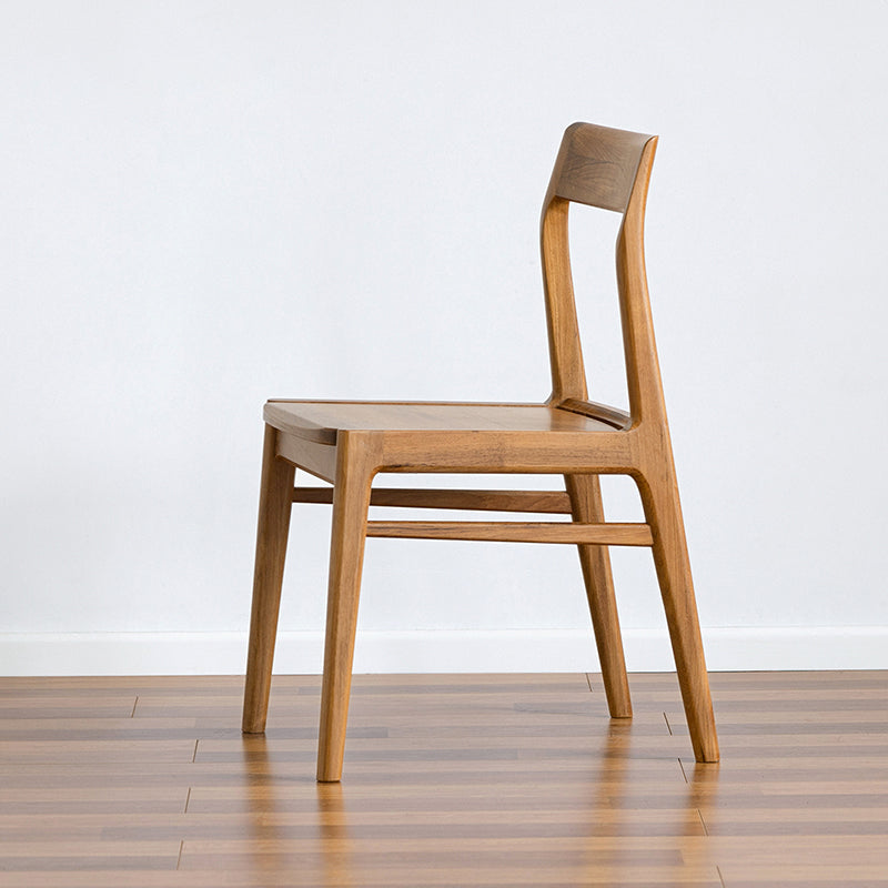 Silla lateral contemporánea de madera silla de comedor de madera para el hogar