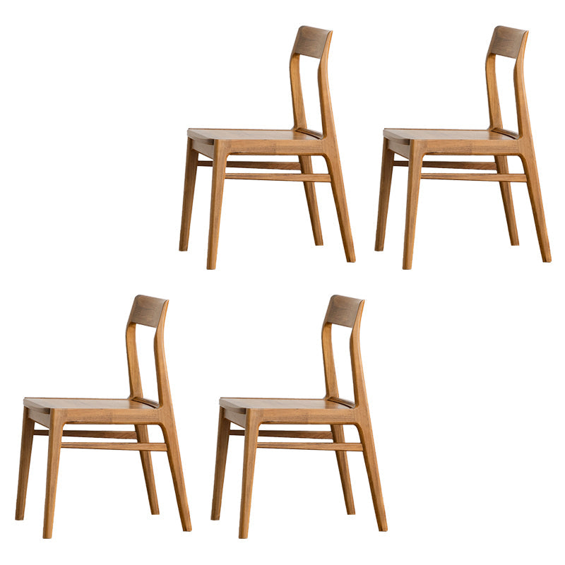 Silla lateral contemporánea de madera silla de comedor de madera para el hogar