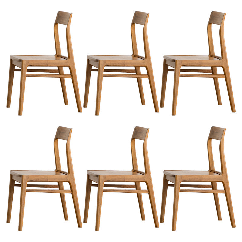 Silla lateral contemporánea de madera silla de comedor de madera para el hogar