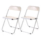 Moderne faltbare Rückenlehne Acrylstuhl mit Metallbeinen für Esszimmer