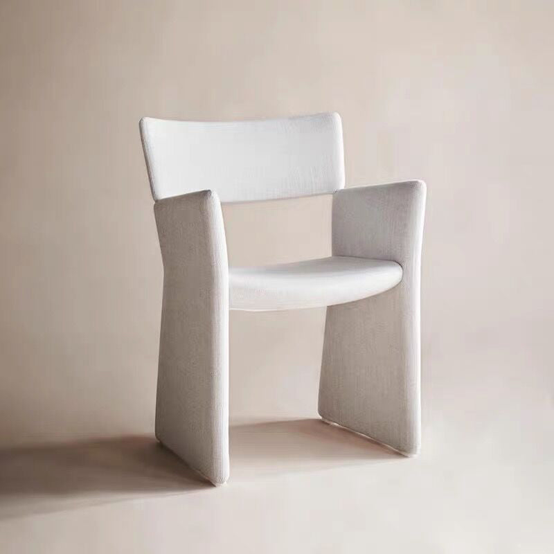 Silla de brazo de estilo contemporáneo de madera de madera de acento de comedor de madera para la cocina