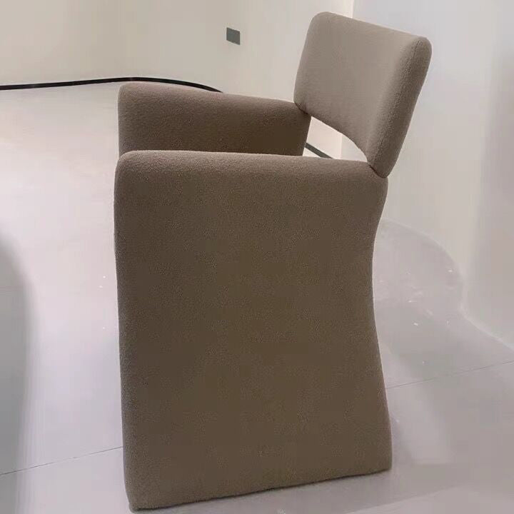 Silla de brazo de estilo contemporáneo de madera de madera de acento de comedor de madera para la cocina