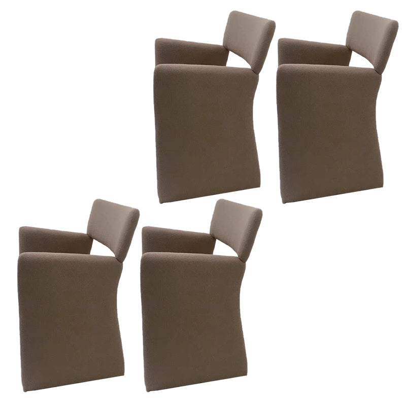 Silla de brazo de estilo contemporáneo de madera de madera de acento de comedor de madera para la cocina