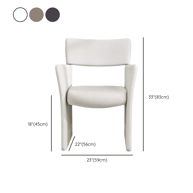 Silla de brazo de estilo contemporáneo de madera de madera de acento de comedor de madera para la cocina