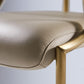 Glam Armrest Backrest Cushion Chair with Metal Legs for Living Room