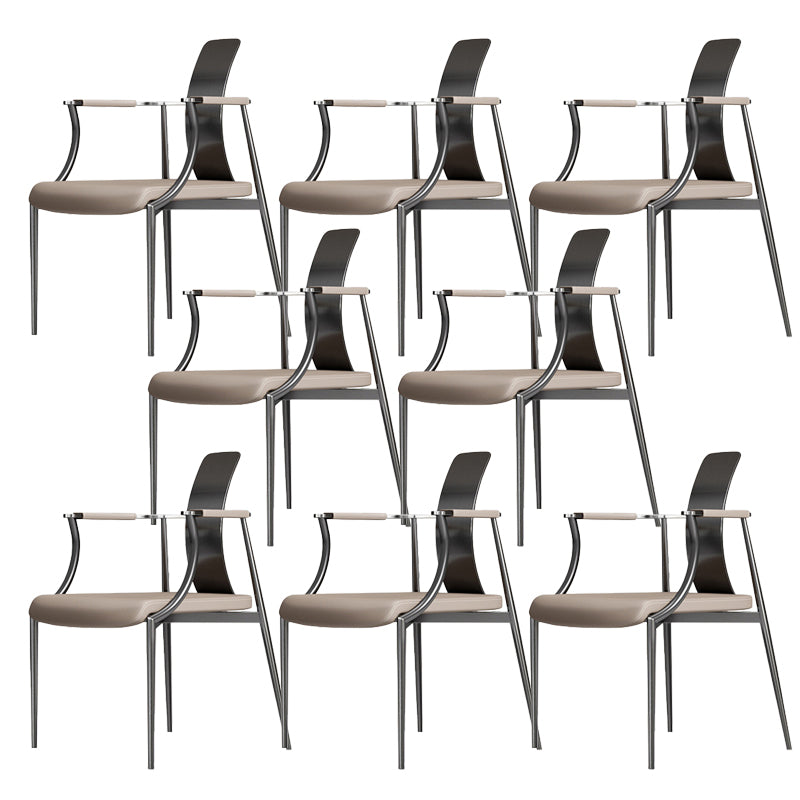 Glam Armrest Backrest Cushion Chair with Metal Legs for Living Room