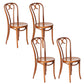 Contemporary Side Chair Open Back Wood Dining Room Chair for Home