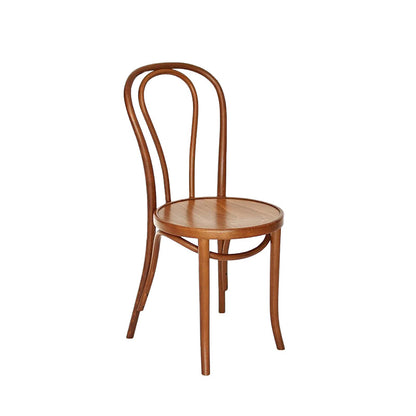 Contemporary Side Chair Open Back Wood Dining Room Chair for Home