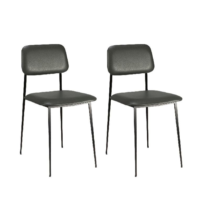 Eigentijdse zijstoel metalen open rug eetkamerstoel voor thuis