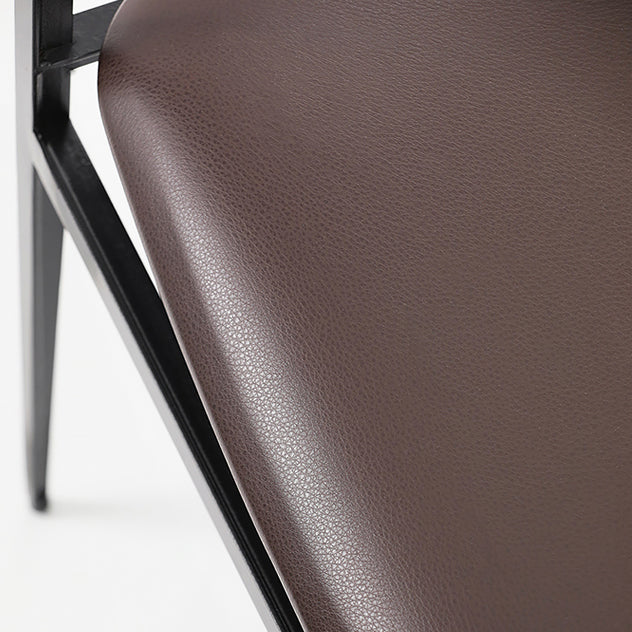 Eigentijdse zijstoel metalen open rug eetkamerstoel voor thuis