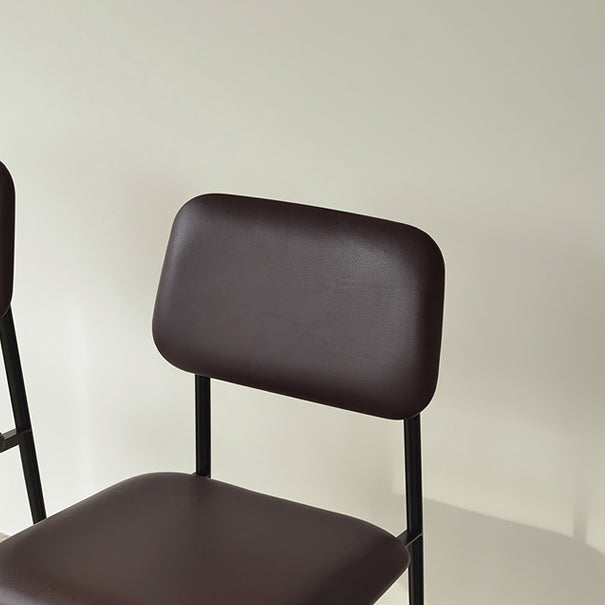 Eigentijdse zijstoel metalen open rug eetkamerstoel voor thuis