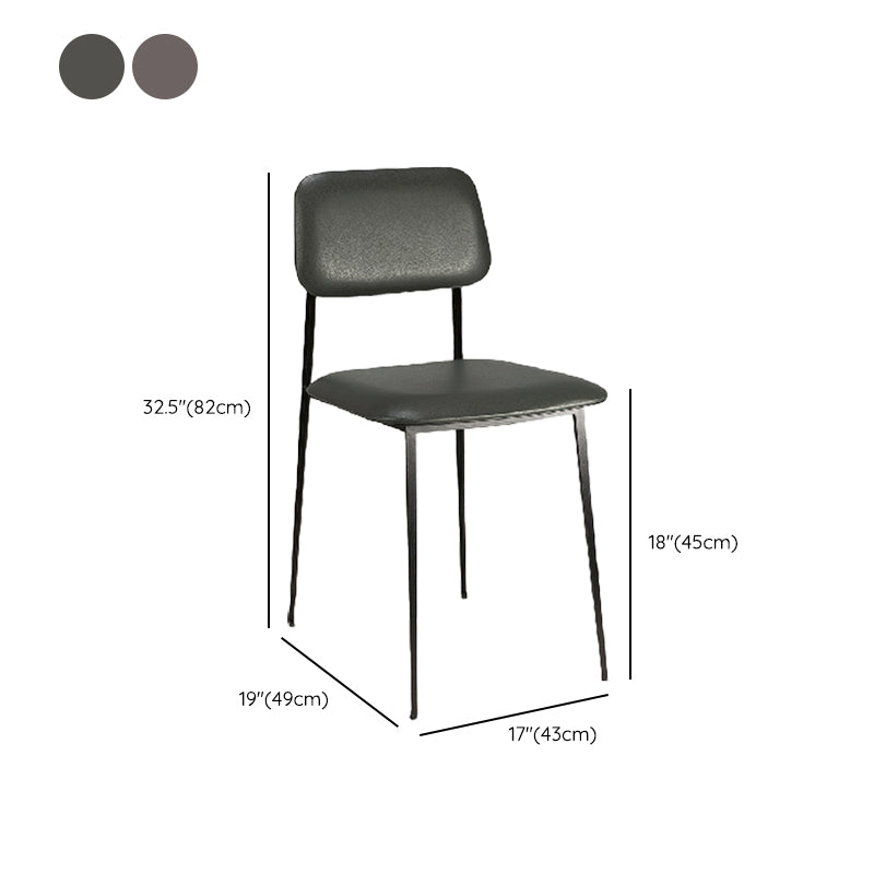 Eigentijdse zijstoel metalen open rug eetkamerstoel voor thuis