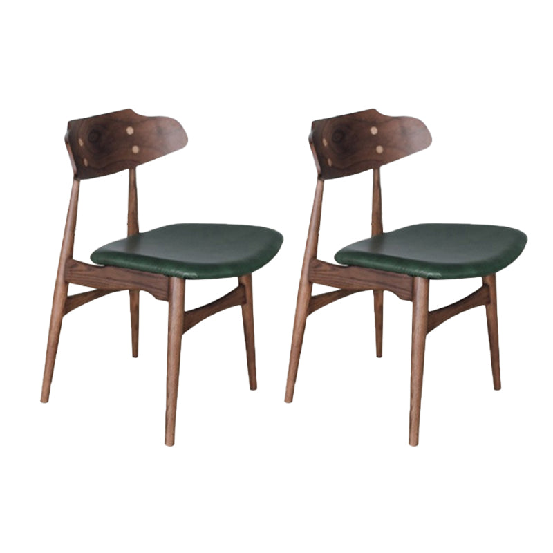 Silla lateral de estilo contemporáneo de madera silla de comedor abierta para el hogar para el hogar