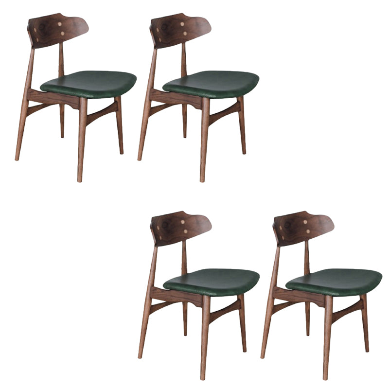 Silla lateral de estilo contemporáneo de madera silla de comedor abierta para el hogar para el hogar