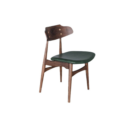 Silla lateral de estilo contemporáneo de madera silla de comedor abierta para el hogar para el hogar