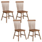 Modern Armless Backrest Chair with Rubber Wood Legs for Dining Room Nut-Brown 4 Piece Set Clearhalo 'Dining Chairs' 'Dining Tables & Seating' 'dining_chair' 'furn' 'furn_dining_chair' 'Furniture' 'Kitchen & Dining Furniture' 7520059