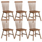 Modern Armless Backrest Chair with Rubber Wood Legs for Dining Room Nut-Brown 6 Piece Set Clearhalo 'Dining Chairs' 'Dining Tables & Seating' 'dining_chair' 'furn' 'furn_dining_chair' 'Furniture' 'Kitchen & Dining Furniture' 7520060