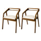Contemporary Style Chair Wood Dining Accent Chair for Kitchen Beige Brown 2 Piece Set Clearhalo 'Dining Chairs' 'Dining Tables & Seating' 'dining_chair' 'furn' 'furn_dining_chair' 'Furniture' 'Kitchen & Dining Furniture' 7520070