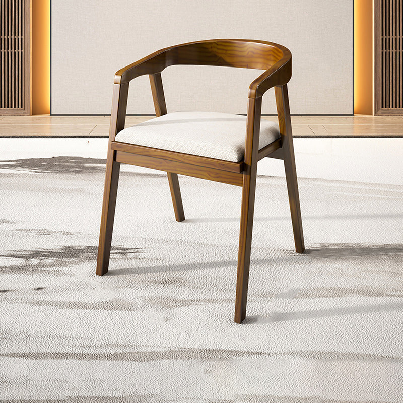 Contemporary Style Chair Wood Dining Accent Chair for Kitchen Clearhalo 'Dining Chairs' 'Dining Tables & Seating' 'dining_chair' 'furn' 'furn_dining_chair' 'Furniture' 'Kitchen & Dining Furniture' 7520072