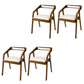 Contemporary Style Chair Wood Dining Accent Chair for Kitchen Beige Brown 4 Piece Set Clearhalo 'Dining Chairs' 'Dining Tables & Seating' 'dining_chair' 'furn' 'furn_dining_chair' 'Furniture' 'Kitchen & Dining Furniture' 7520073