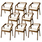 Contemporary Style Chair Wood Dining Accent Chair for Kitchen Beige Brown 8 Piece Set Clearhalo 'Dining Chairs' 'Dining Tables & Seating' 'dining_chair' 'furn' 'furn_dining_chair' 'Furniture' 'Kitchen & Dining Furniture' 7520077
