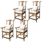 Contemporary Style Chair Wood Dining Accent Chair for Kitchen Brown 4 Piece Set Clearhalo 'Dining Chairs' 'Dining Tables & Seating' 'dining_chair' 'furn' 'furn_dining_chair' 'Furniture' 'Kitchen & Dining Furniture' 7520081