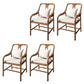 Contemporary Style Chair Wood Dining Accent Chair for Kitchen Light White Brown 4 Piece Set Clearhalo 'Dining Chairs' 'Dining Tables & Seating' 'dining_chair' 'furn' 'furn_dining_chair' 'Furniture' 'Kitchen & Dining Furniture' 7520096